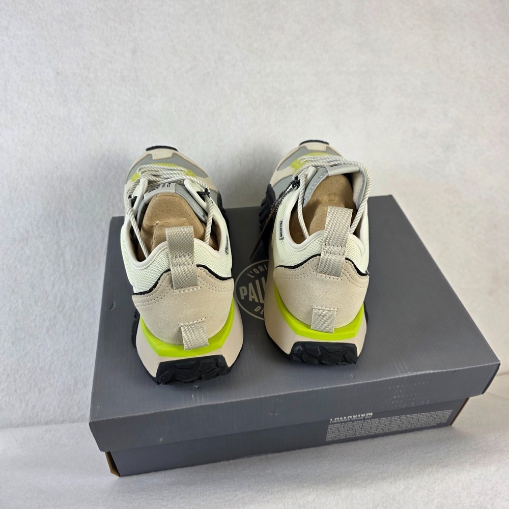 Palladium Troop Runner Sneakers Men's 10 Women's 11.5 Cream White‎ Black  NIB - Picture 5 of 8